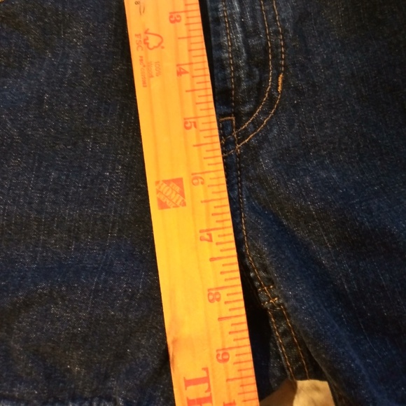 Tommy Hilfiger Denim Shorts sz 7 Dark Wash - Picture 6 of 7